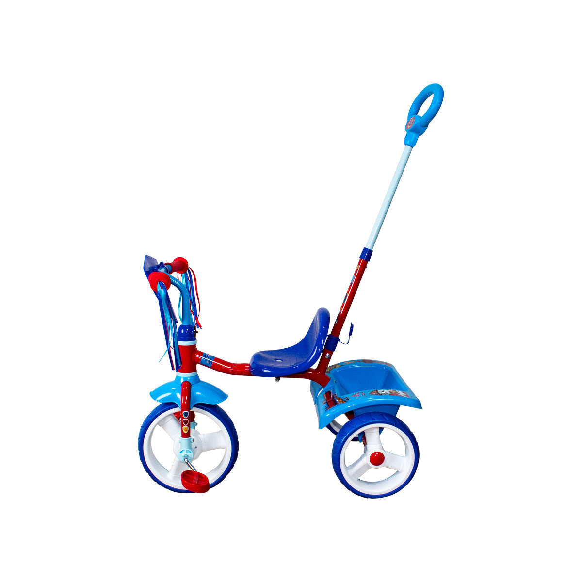 TRICICLO APACHE PAW PATROL C/BARRA DE EMPUJE