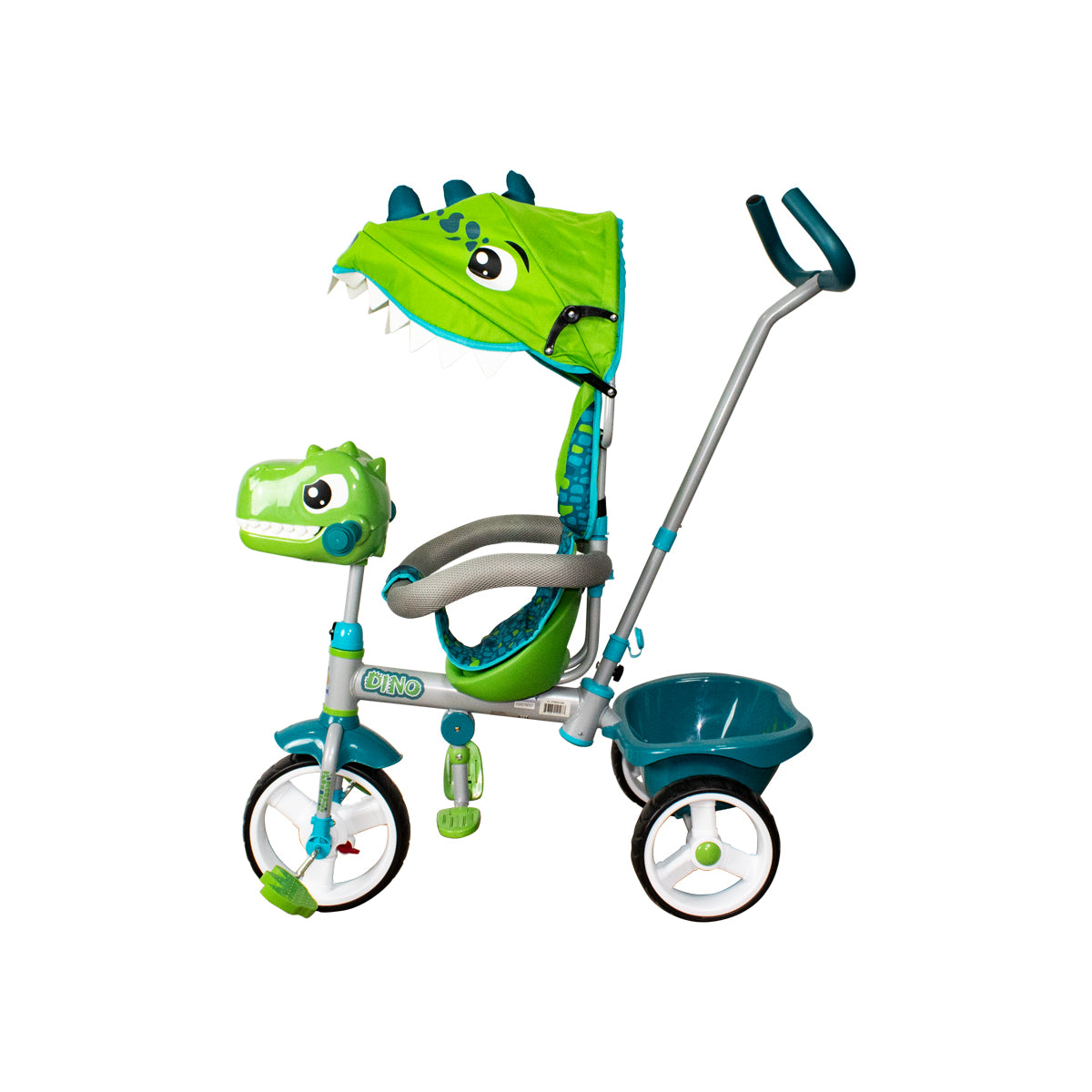 TRICICLO APACHE C/TOLDO DINOSAURIO 3D