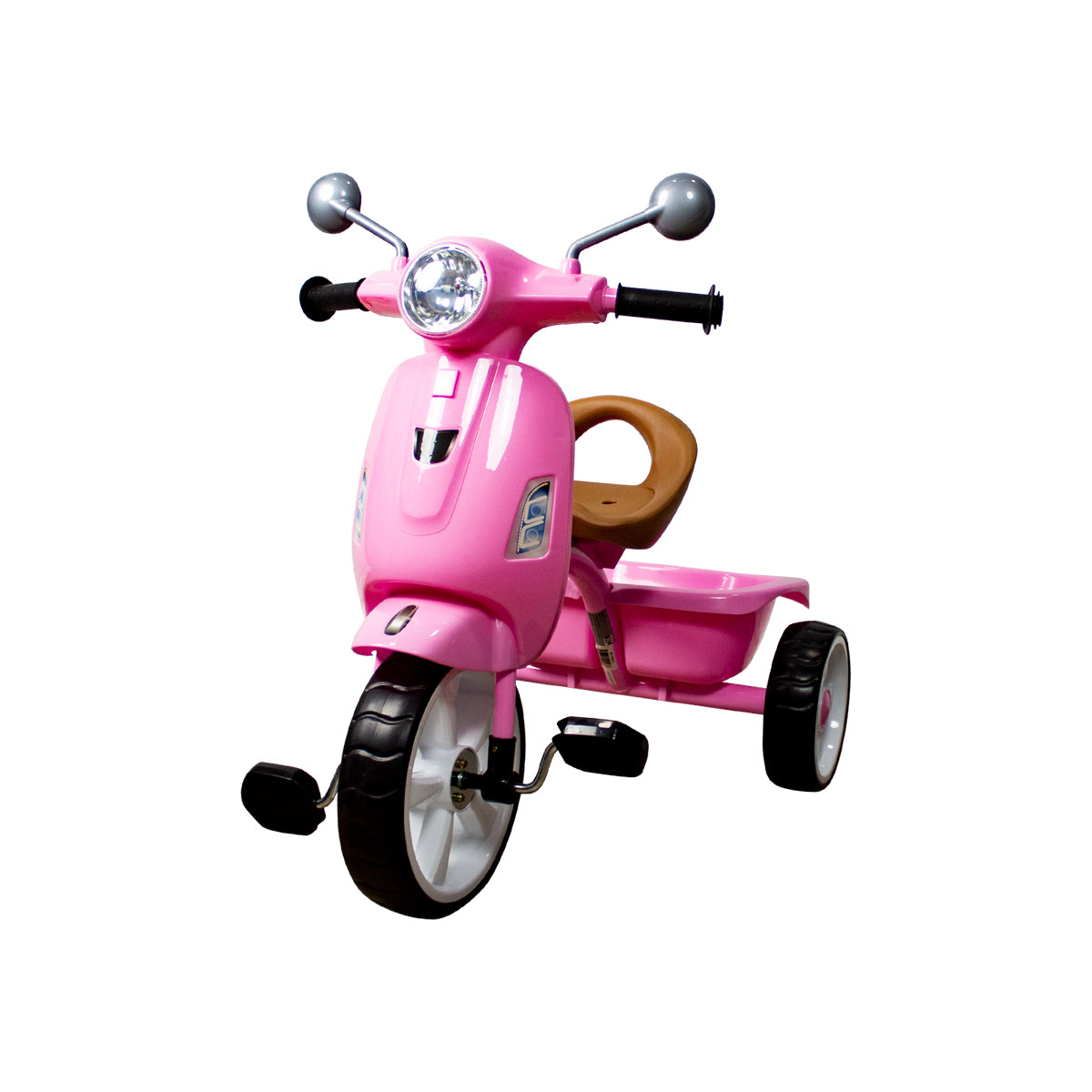 MOTO-TRICICLO APACHE RETRO ROSA CON LUZ DELANTERA Y SONIDOS