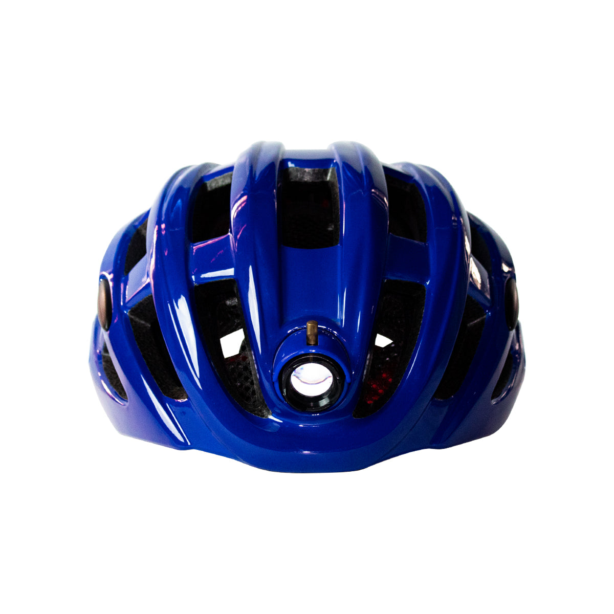 CASCO ROCKBROS AZUL P/CICILISTA C/LUZ RECARGABLE