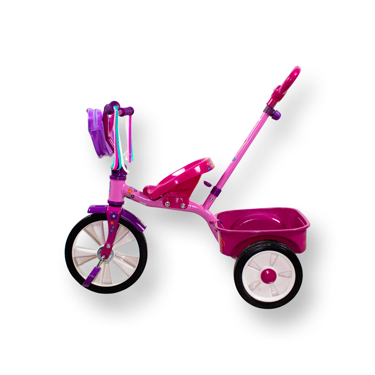 TRICICLO INFANTIL APACHE TRIXIE CON CAJUELA Y BASTON