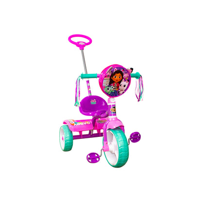 TRICICLO APACHE GABBYS DOLLHOUSE C/BARRA DE EMPUJE.