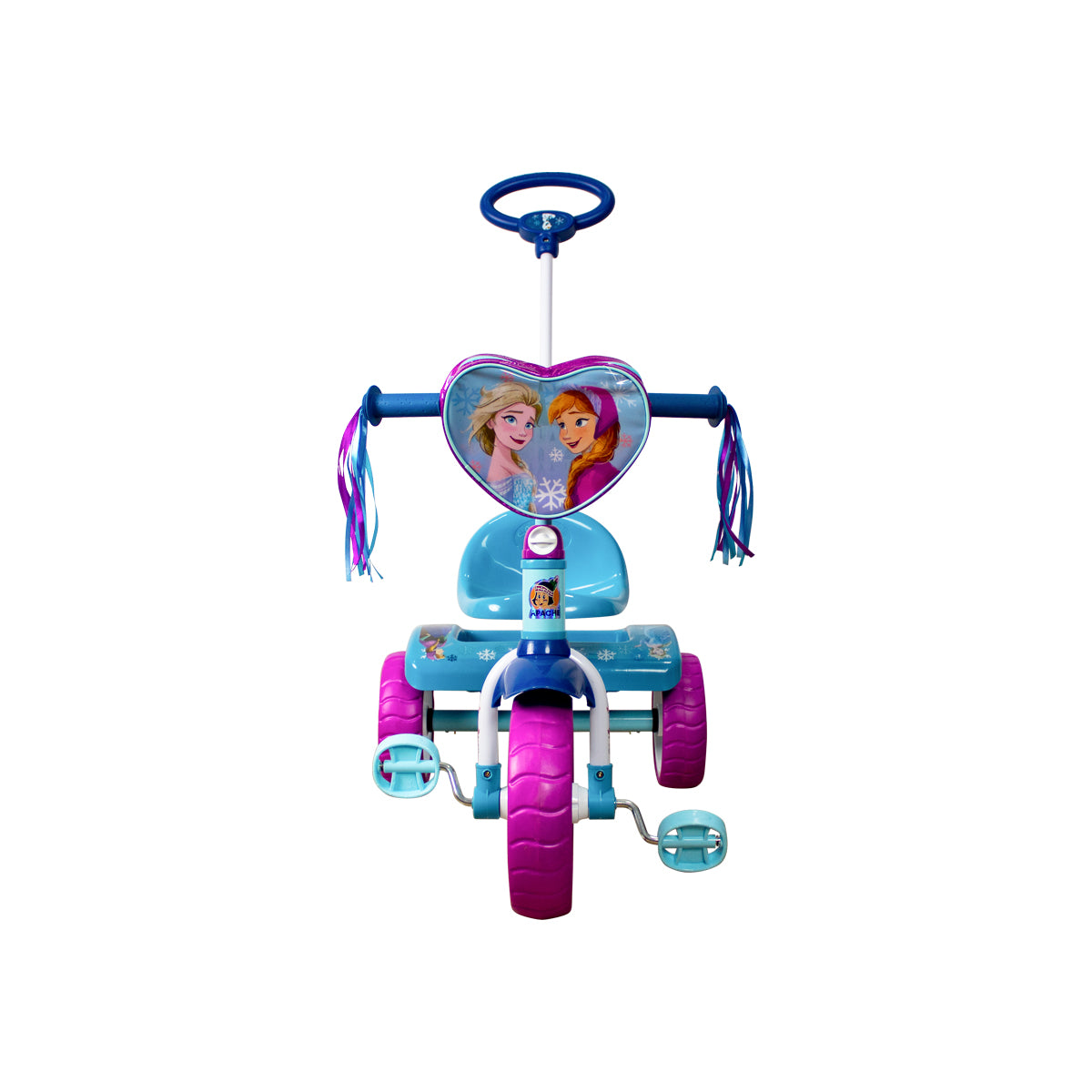 TRICICLO APACHE FROZEN C/BARRA DE EMPUJE Y CAJUELA