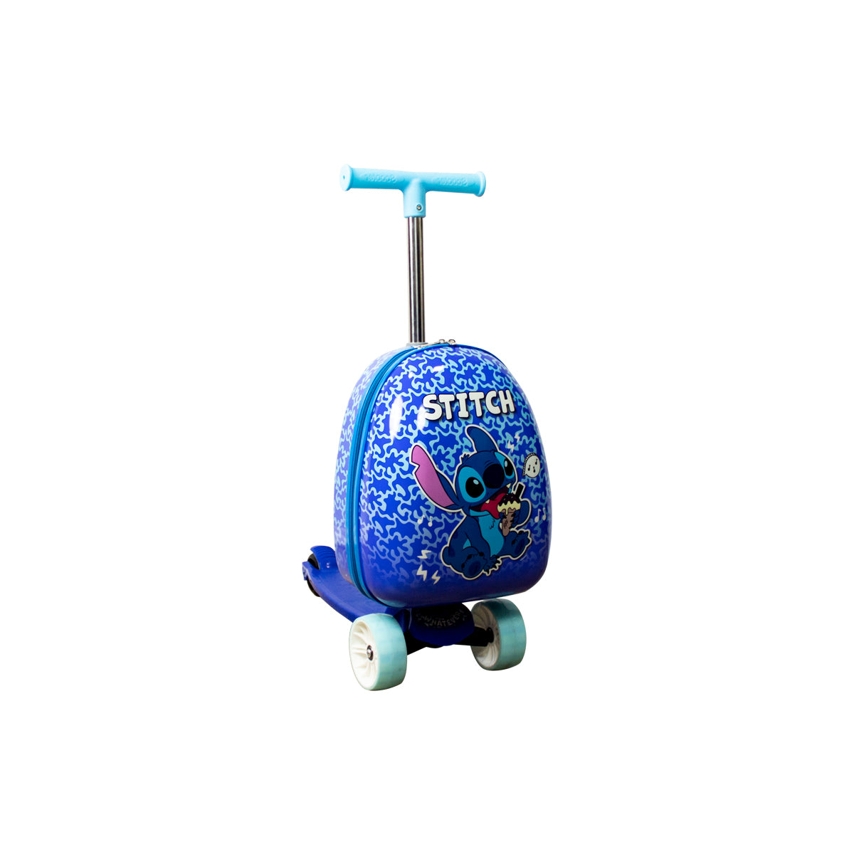 PATIN SCOOTER APACHE PREESCOLAR CON MALETA STITCH