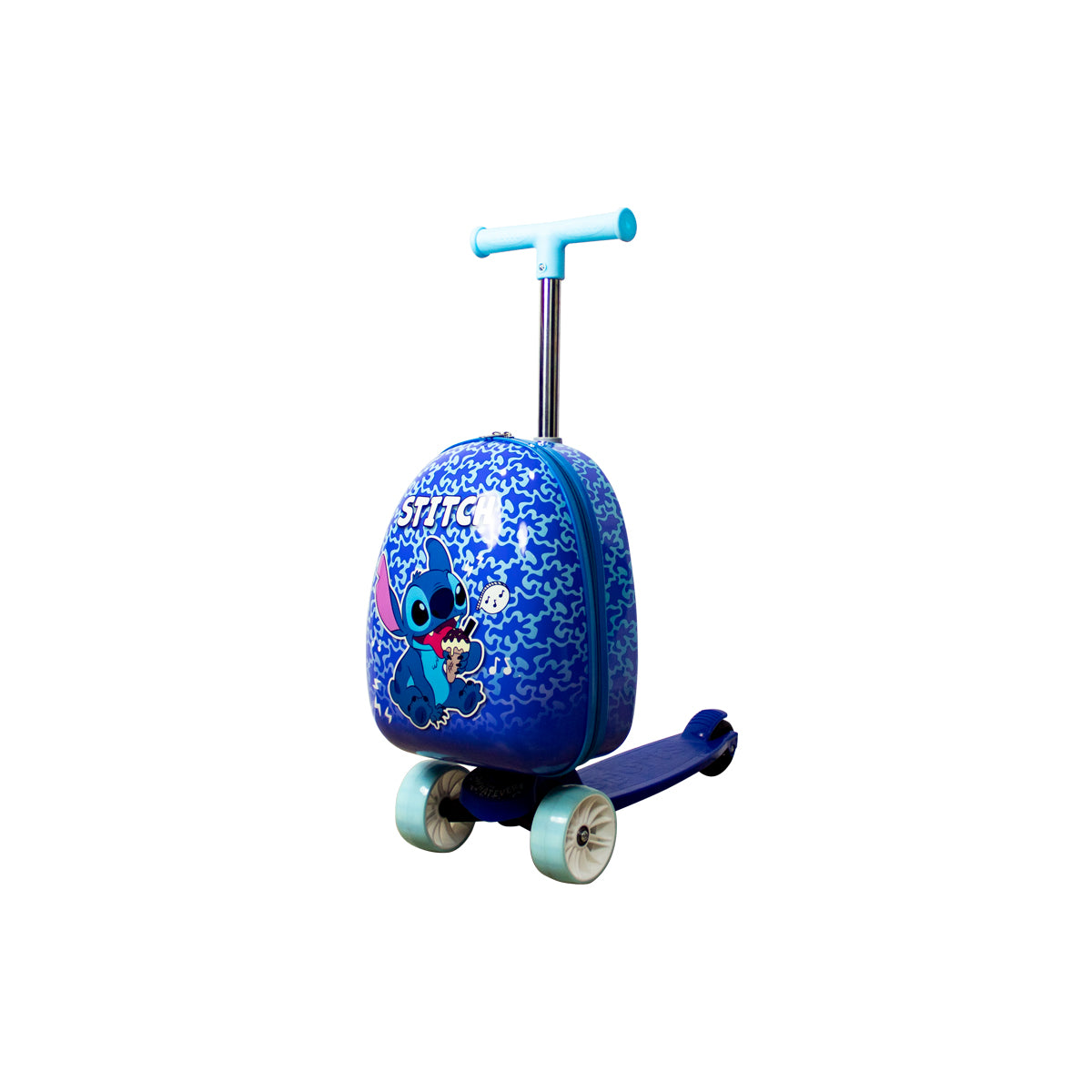 PATIN SCOOTER APACHE PREESCOLAR CON MALETA STITCH